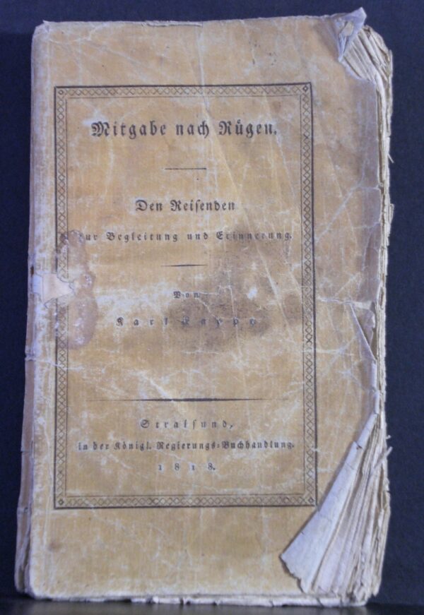 Lappe, Karl: Mitgabe nach Rügen. Den Reisenden zur Begleitung und Erinnerung (1818)