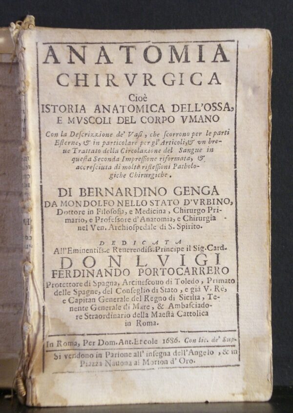 BERNARDINO GENGA Anatomia chiurgica (1686)
