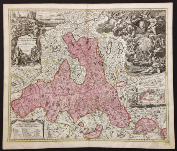 Homann, Joh.Bapt.: S.R.I. Principatus Archiepiscopatus salisburgensis cum subjectis insertis, ac finitimis Regionibus