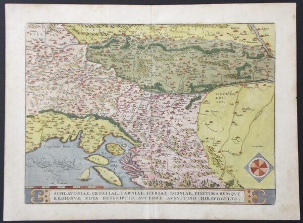 Ortelius, A: Schlavoniae, Croatiae, Istriae, Bosniae, Finitimarumque regionum nova descriptio