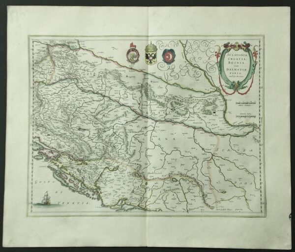 Blaeu, W.J.: Sclavonia, Croatia, Bosnia cum Dalmatiae parte