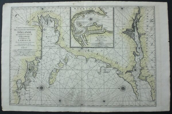 Mortier, P.: Carte particulière des costes occidentales d'Irlande