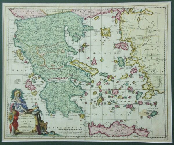 Visscher, Nicolaus: Exactissima totius Archipelagi nec non Graeciae Tabula in qua omnes subjacentes Regiones et Insulae