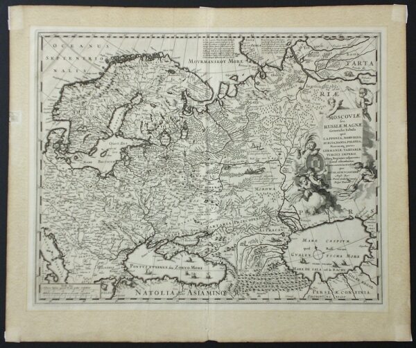 Visscher, N.: Moscoviae seu Russiae Magnae Generalis Tabula qua Lapponia, Norwegia, Suecia, Dania, Polonia...