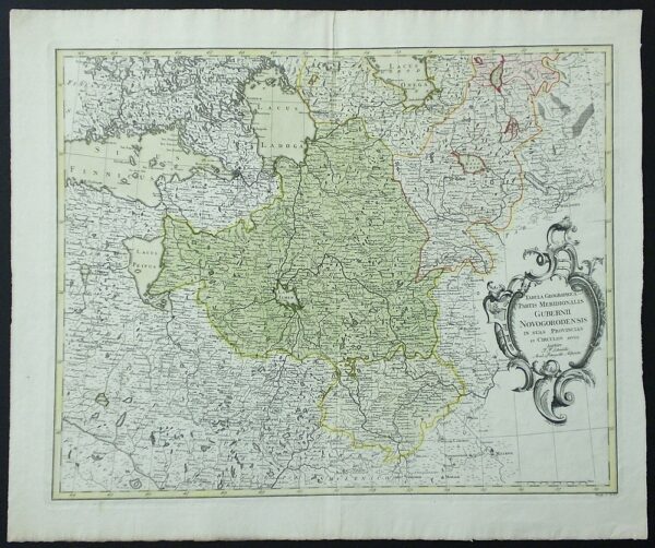 Schmidio, J.F.: Tabula Geographica Partis Meridionalis Gubernii Novogorodensis...
