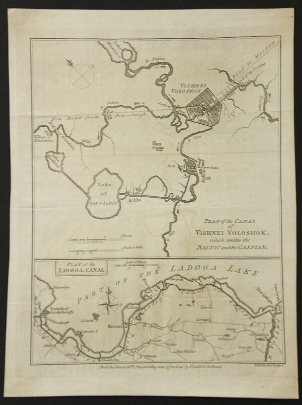 Cadell, T.: Plan of the Canal of Vishnei Voloshok. Plan of the Ladoga Canal