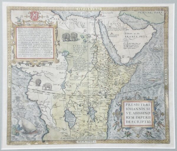 ORTELIUS Presbiteri Johannis, sive Abissinorum Imperii Descriptio (1590)