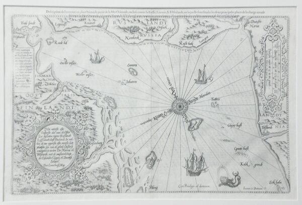 WAGHENAER Het wterste ofte Oosterste deel van de Oster Zee (1580)