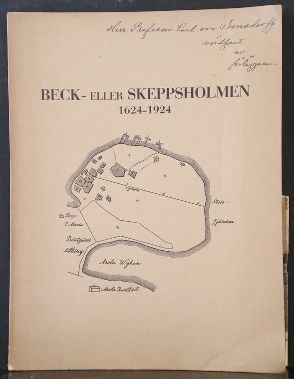 Turku - Åbo. (Spoof, Axel): Beck- eller Skeppsholmen 1624-1924 - kaupungit