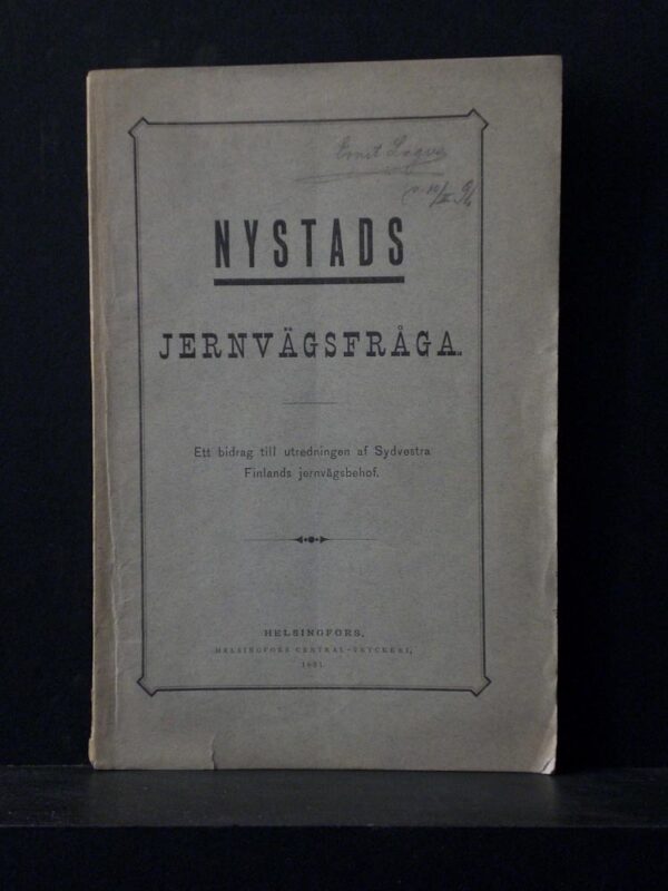 Nystads jernvägsfråga (1891)