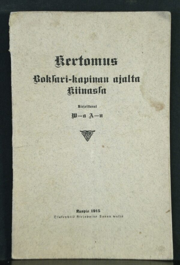 Kertomus Boksari-kapinan ajalta Kiinassa (1915)