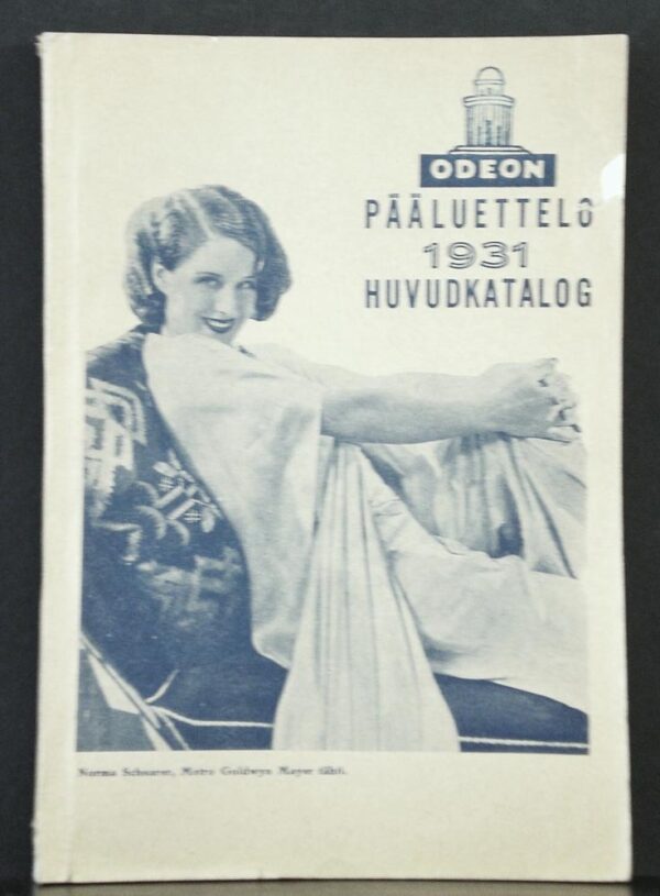 Odeon. Gramofoonilevyjen pääluettelo 1931