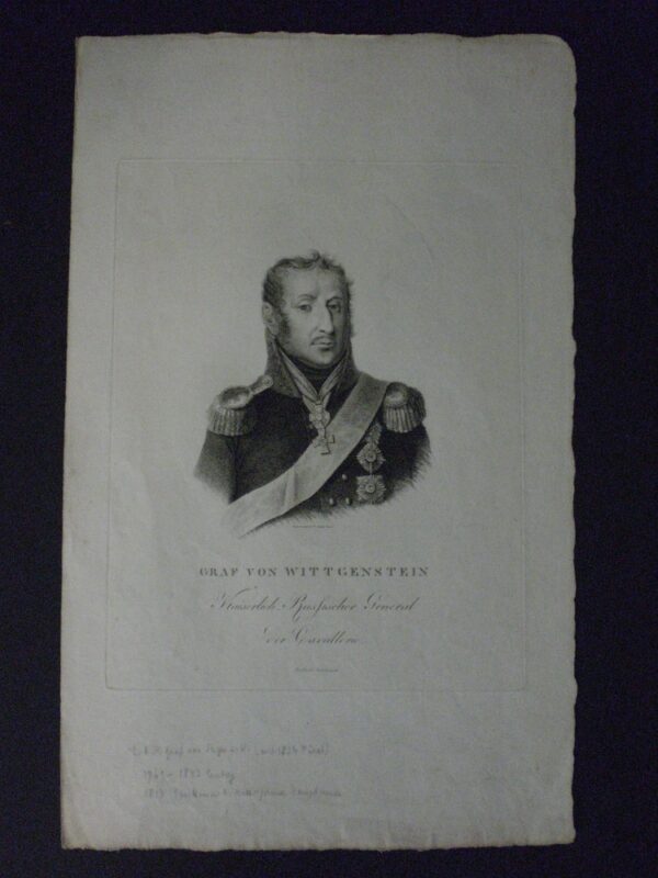 Graf von Wittgenstein. Kaiserlich-Russischer General der Cavallerie