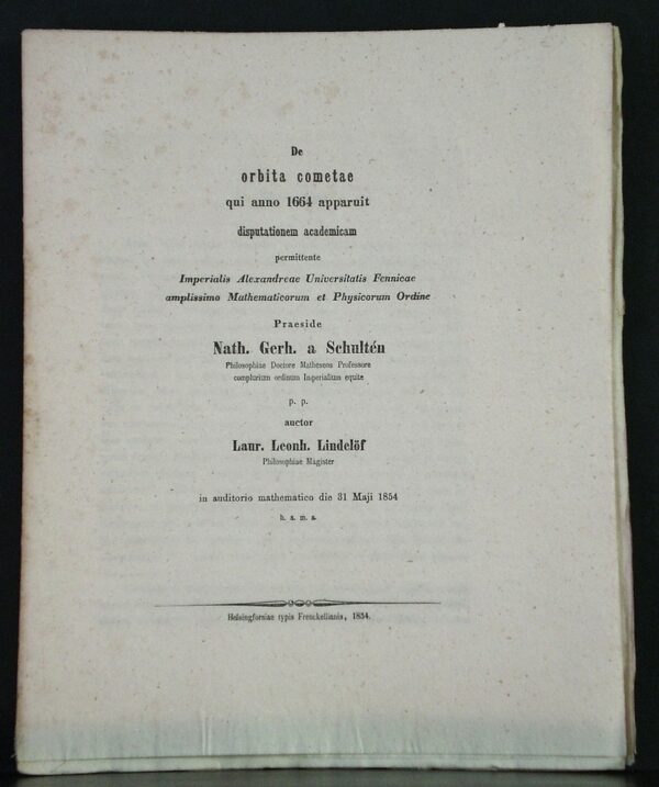 De orbita cometae qui anno 1664 apparuit (1854)