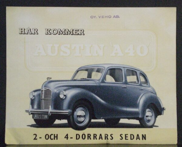 Här kommer Austin A40 2- och 4-dörrars Sedan