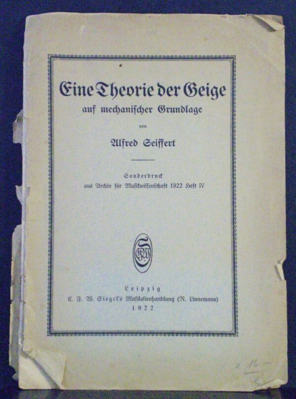 Eine Theorie der Gaige aus mechanischer Grundlage