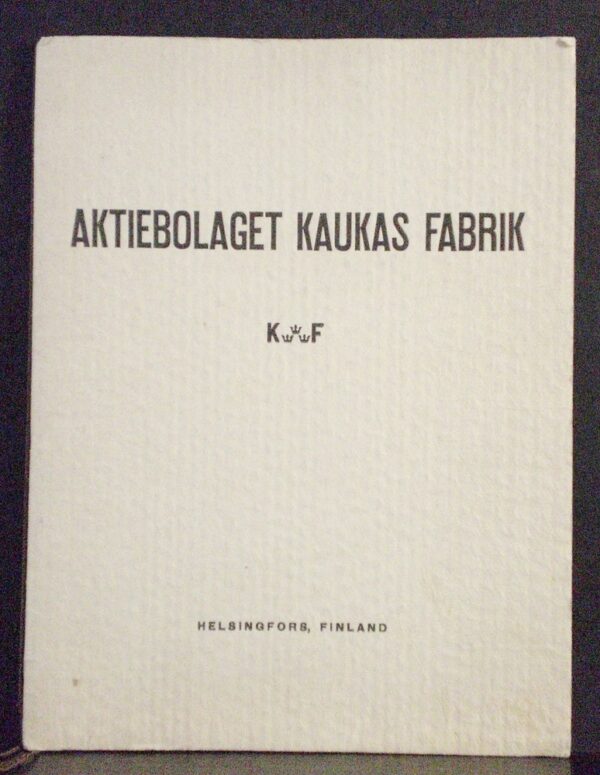 Aktiebolaget Kaukas fabrik (1929)