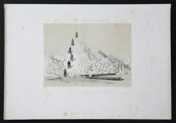 Bayot, Adolphe Jean Baptiste - Cicéri, Eugéne: Nos souvenirs de Kil-Bouroun. Hauteur des dunes de glace cinq jours après la débacle (2 Février 1856)