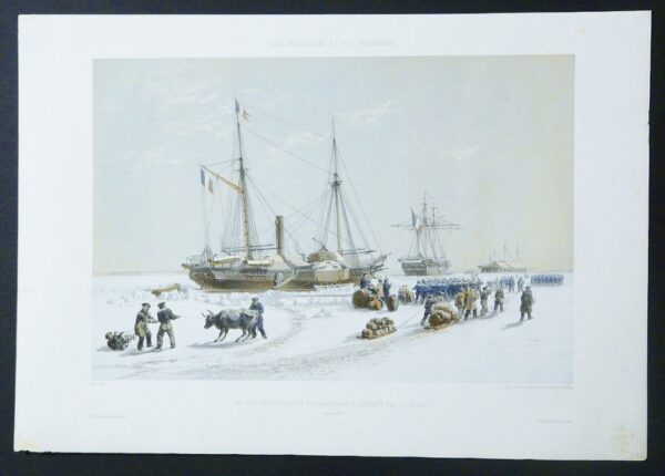 Bayot, A. - Morel Fatio: Nos souvenirs de Kil-Bouroun. Les jour des vivres et reconnaissance partant sur la glace (Janvier 1856)