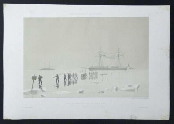 Cicéri, Eugéne - Bayot, A. - Morel Fatio, Antoine: Nos souvenirs de Kil-Bouroun. Effet de brume sur la glace un jour de dégel (Janvier 1856)