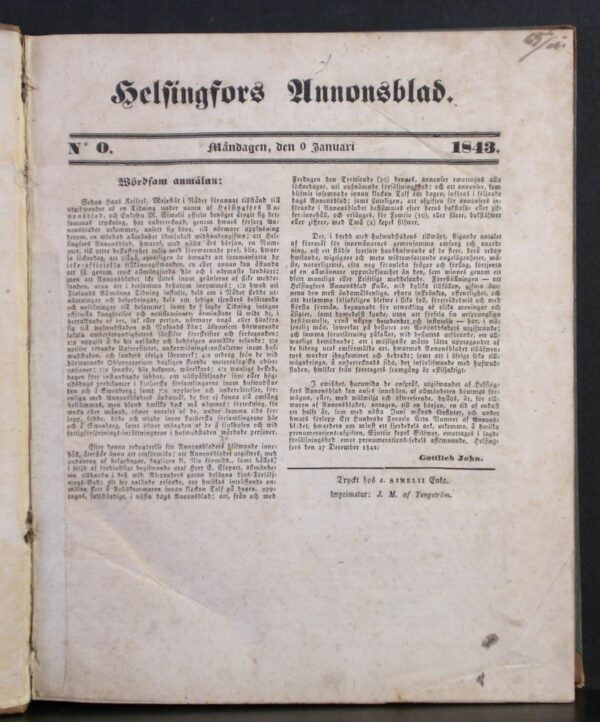 Helsingfors Annonsblad 1843