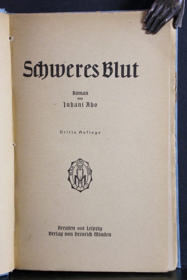 Juhani Aho Schweres Blut (1920)
