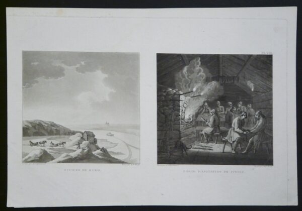 Skjöldebrand, A.F. - Heland, M.R.: Riviere de Kyro. Pörte. Habitation de Finois