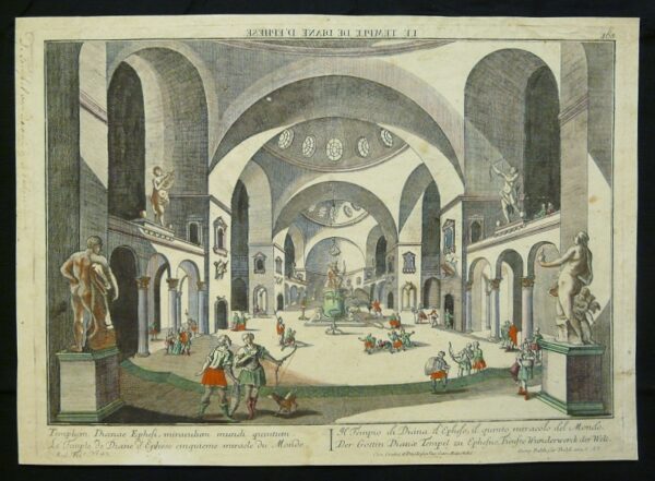 Vue d'Optique: Probst, Georg Balthasar: Le temple de Diane d'Ephese. Il Tempio di Diana d'Epheso