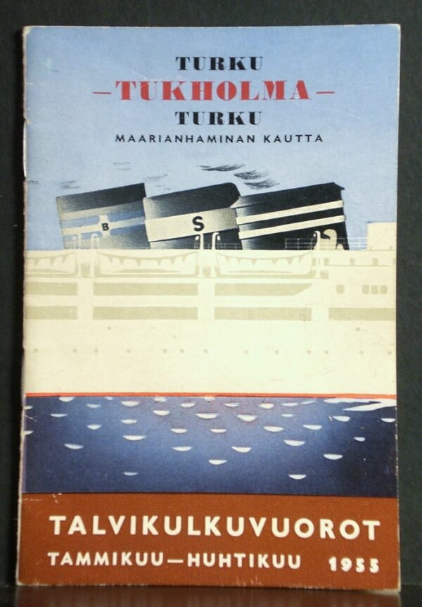 Suomen Höyrylaiva Osakeyhtiö talvikulkuvuorot 1955