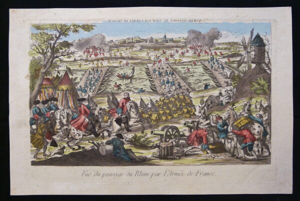 Vue d'Optique: Vue du passage du Rhin par l'Armée de France