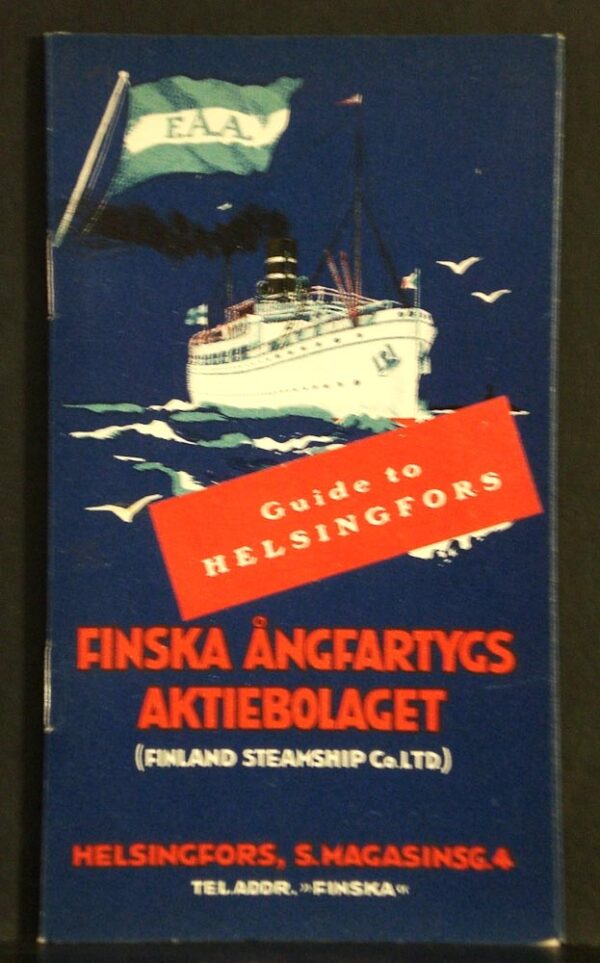 Guide to Helsingfors. Finska Ångfartygs Aktiebolaget (1926)