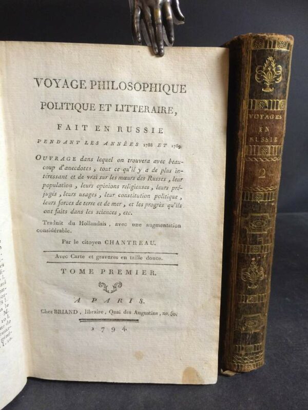 Chanterau: Voyage philosophique, politique et litteraire, fait en Russie - Venäjän historia ja maantiede