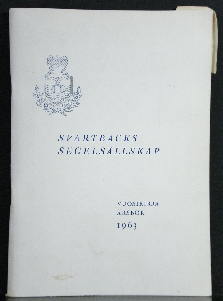 Svartbäcks Segelsällskap. 1963