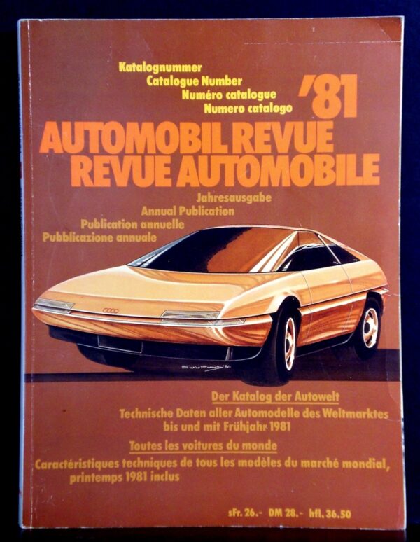 Automobile Revue. Revue Automobile 1981