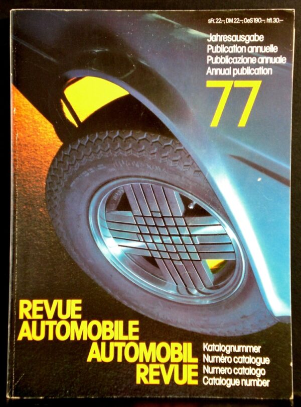 Automobile Revue. Revue Automobile 1972
