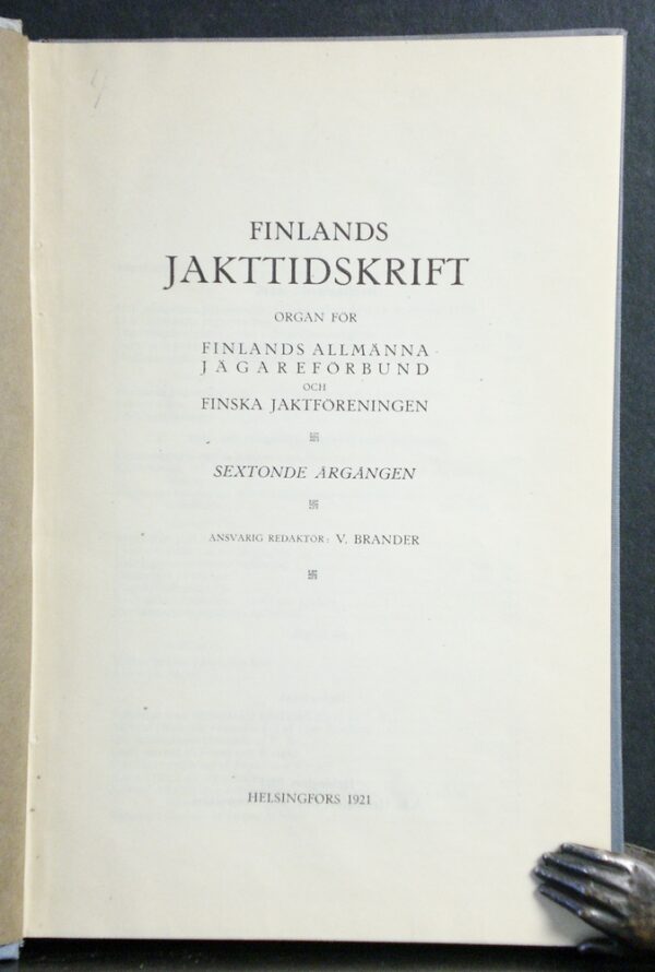 Finlands Jakttidskrift (1921)