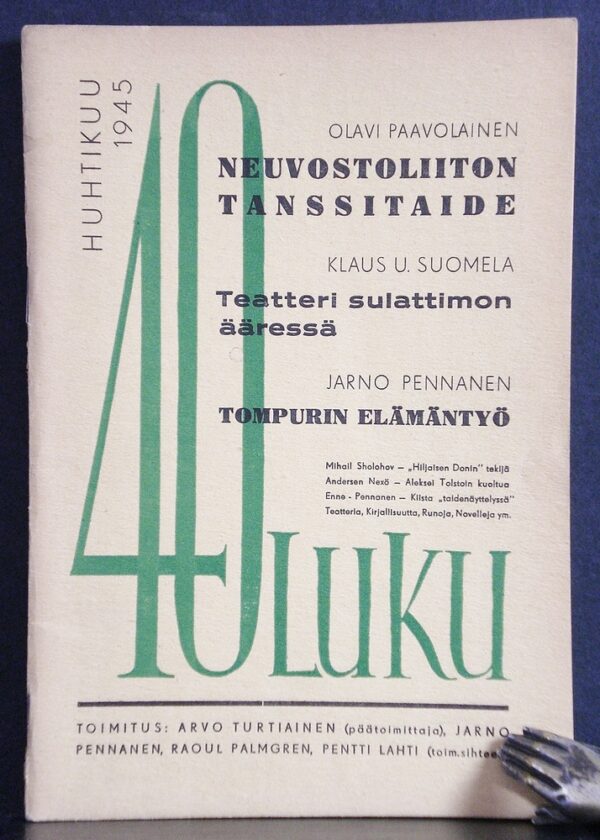 Paavolainen, Olavi et al.: 40-luku. Neuvostoliiton tanssitaide