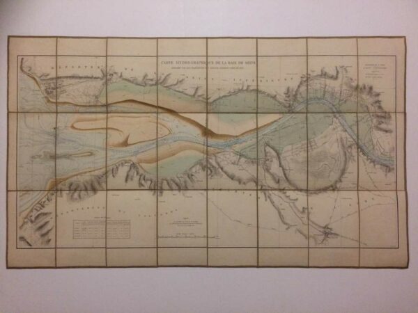 Carte Hydrographique de la Baie de Seine. Dressée par les ingénieurs su service pendant l'été de 1872