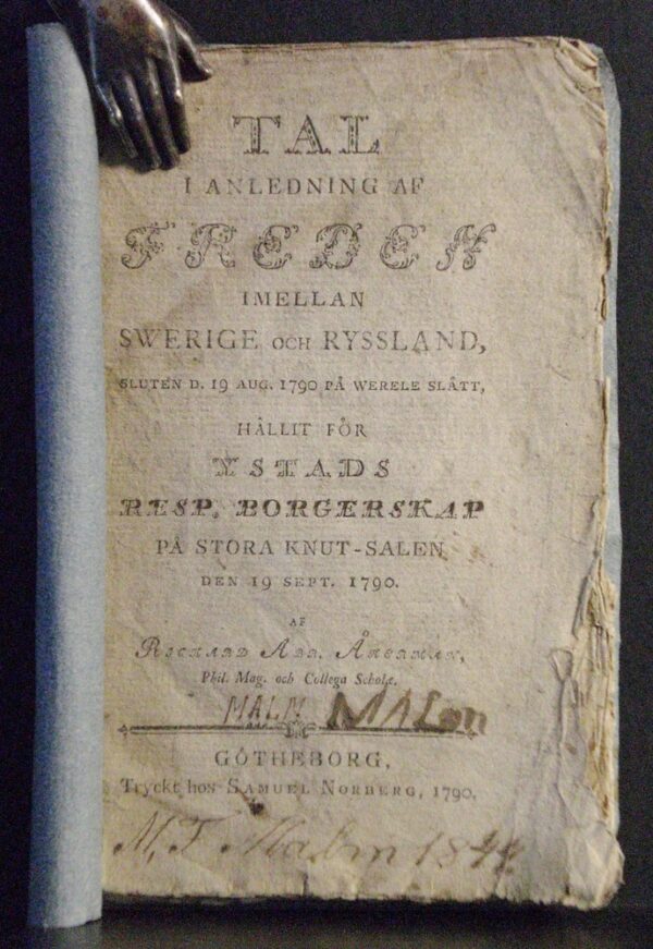 Tal i anledning af freden mellan Swerige och Ryssland (1790)
