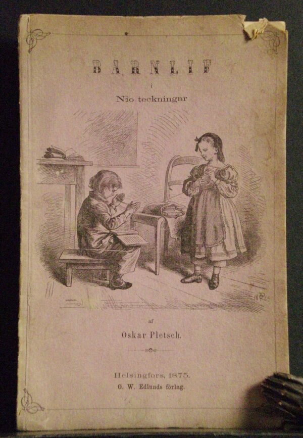 Oskar Pletsch Barnlif i nio teckningar (1875)