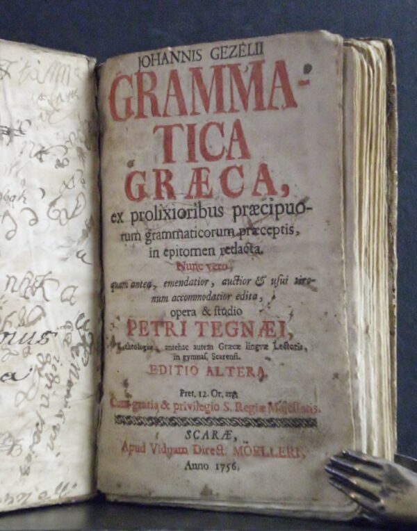 Johannis Gezelii Grammatica Graeca (1756)