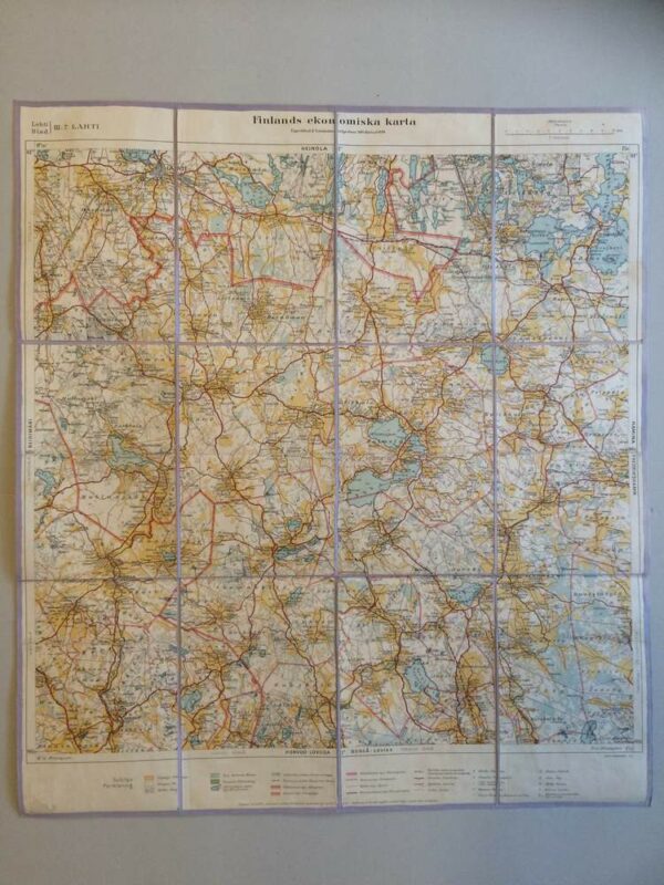 Lahti. Finlands ekonomiska karta (1921)
