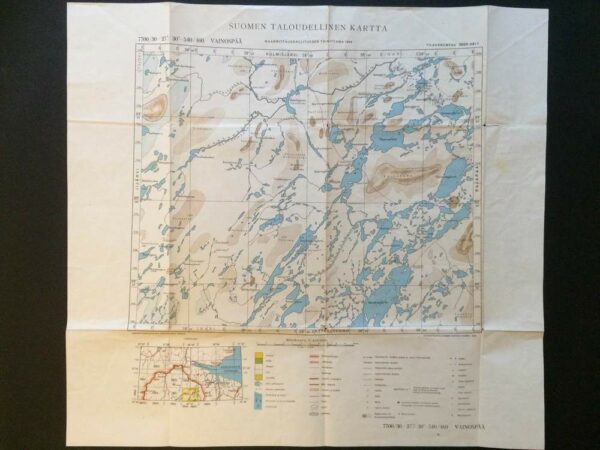 Vainospää. Suomen taloudellinen kartta (1946)