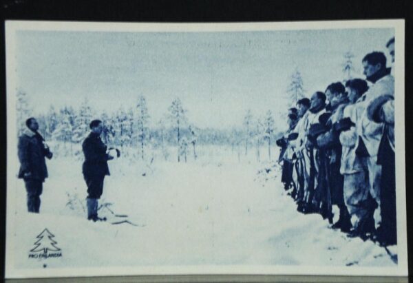 Postikortti - Postkort: Pro Finlandia. Kenttäjumalanpalvelus