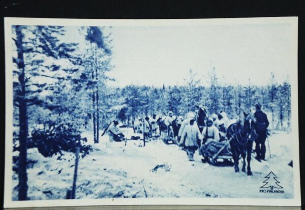 Postikortti - Postkort: Pro Finlandia. Kuormastokolonna