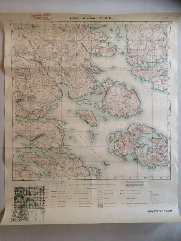 Haavus. Topografinen kartta (1928)