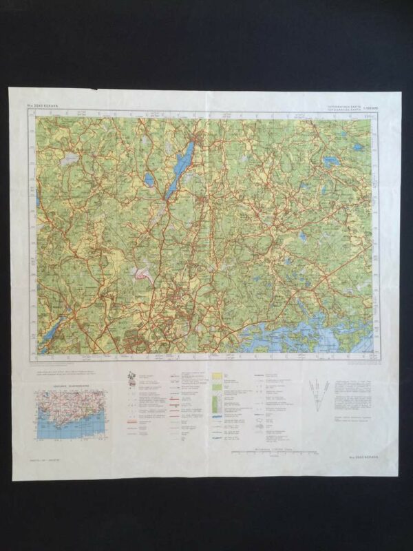 Kerava - Sipoo. Topografinen kartta (1954)
