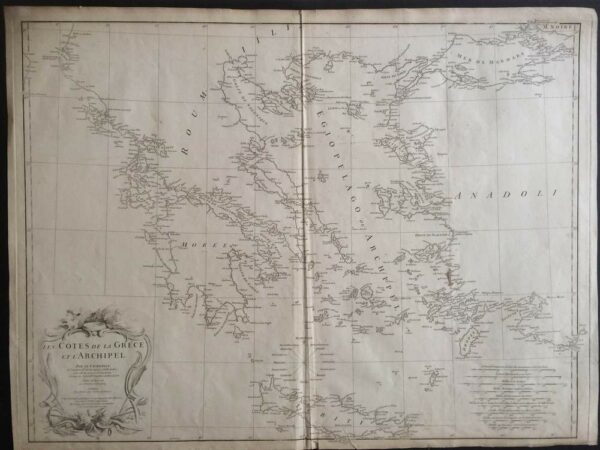 Anville, J. B.: Les Cotes de la Grece et l'Archipel