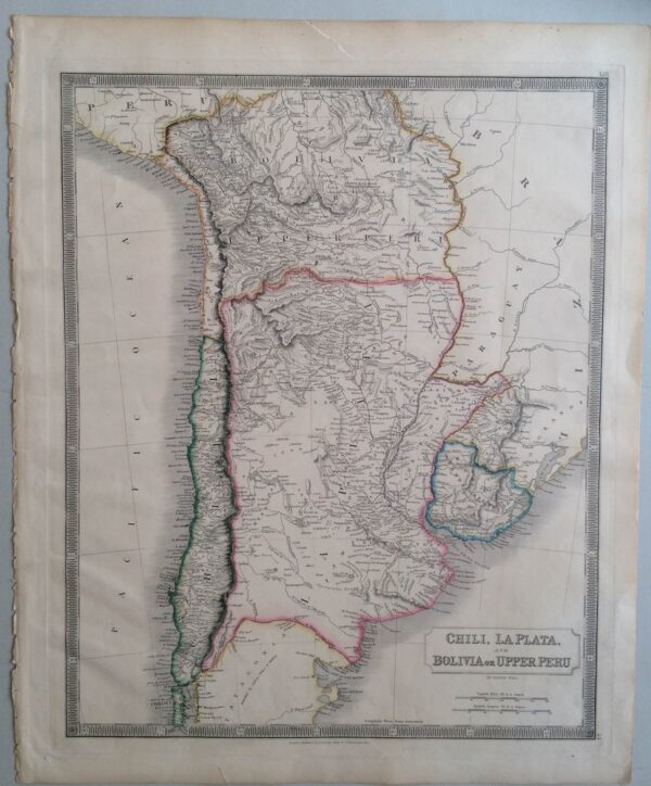 HALL SIDNEY Chili, La Plata, and Bolivia or Upper Peru (1830)