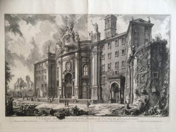 Piranesi, Giovanni Battista: Veduta della Facciata della Basilica di S. Croce in Gerusalemme